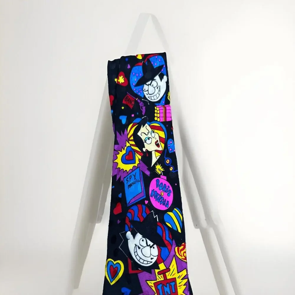 Vintage Bolero Rocky & Bullwinkle Mens Tie 56